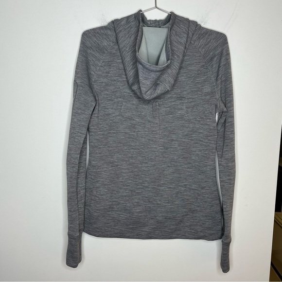 UNDER Armour Storm Full Zip Up Hooded Sweatshirt Thumb Holes Back Ruching - Picture 3 of 10